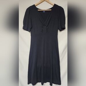 Banana Republic Jersey Knit Black Dress Size Medium Petite